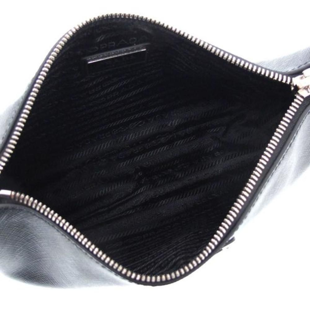 Prada Saffiano Leather Black Shoulder Bag - Picture 2 of 8